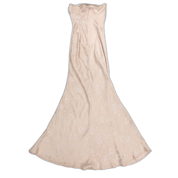 PRINCESS POLLY Salvin Strapless Maxi Dress Champagne Romantic Clean Girl Y2k 90s - Picture 5 of 6